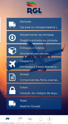 Android application RGL Logistica screenshort