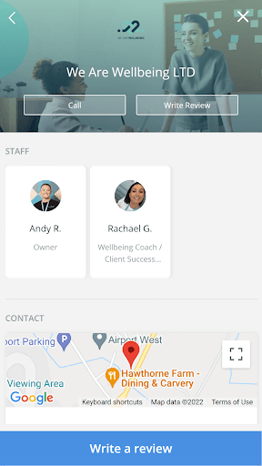 Android application We Are Wellbeing LTD screenshort