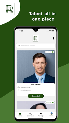 Android application Recruit Me screenshort