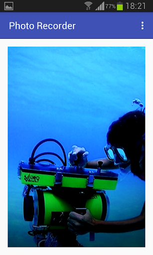 Android application Photo recorder screenshort
