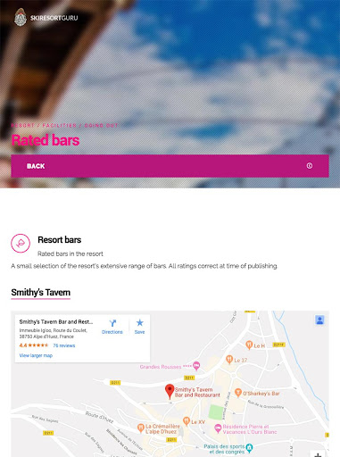 Méribel Guide Bars Food Fac