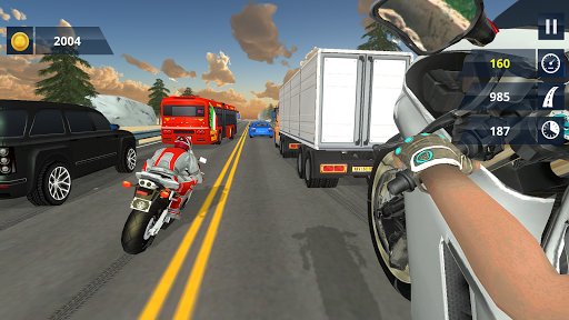 Endless Moto Traffic Racer 3D screenshot 8