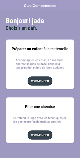 Clap!compétences Screen 3