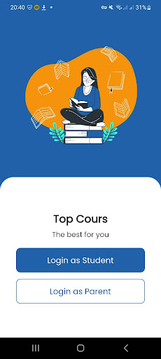 Android application Top Cours screenshort