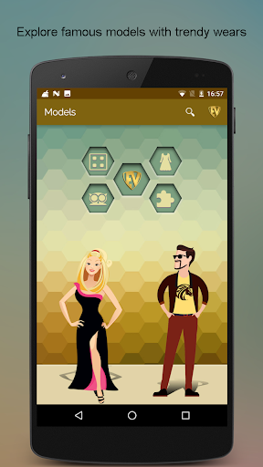 Android application Famous Models Biography screenshort