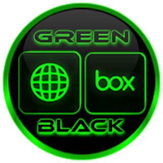 Flat Black and Green IconPack apk