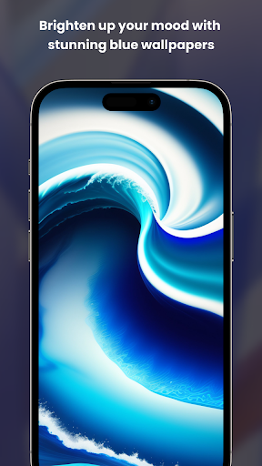 Blue Wallpaper Screen 3