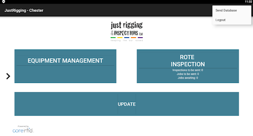 Just Rigging & Inspections App Screen 2