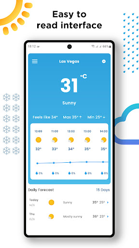 Android application Weather Forecast, Live Weather screenshort