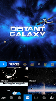 screenshot of Distant Galaxy Kika EmojiTheme