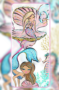 cute mermaid wallpaper