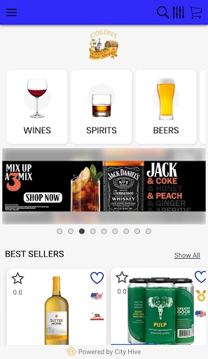 Colony Liquors Screen 3