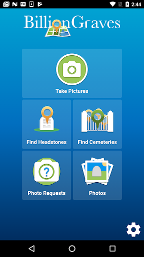 Android application BillionGraves screenshort