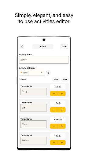Intervals: Timing Activities Screen 2