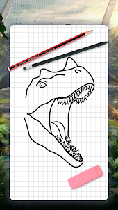 Como desenhar dinossauros