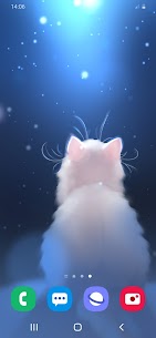 Snow Kitten Live Wallpaper For Android 2
