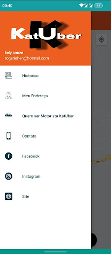Android application Katuber Passageiro screenshort