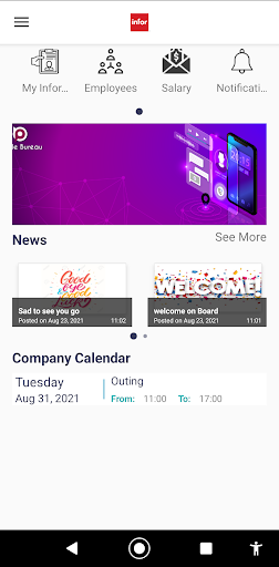 Android application Infor Egypt screenshort