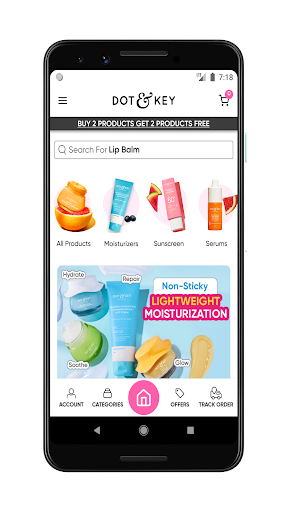 Android application Dot & Key Skincare Shopping screenshort