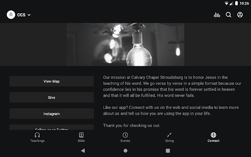 Screenshot of Calvary Chapel Stroudsburg