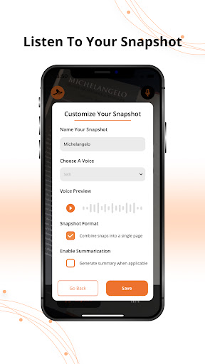 Oriole - Text to Speech Reader Screen 3