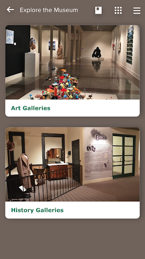 The Grace Museum Mobile Guide Screen 2