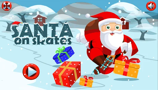 Santa on Skates Christmas 2023