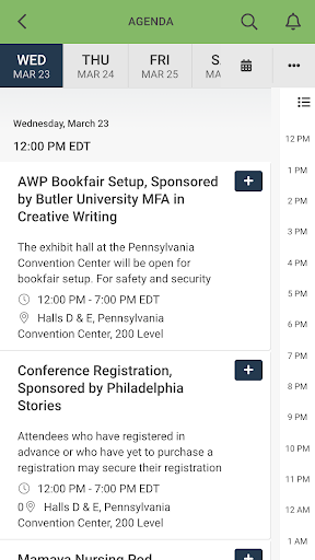 AWP22 Conference and Bookfair Screen 2