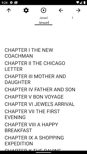 Android application Book, Jewel screenshort