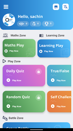 Android application Quiz App - Knowledge screenshort