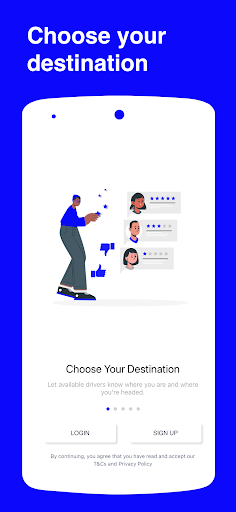 Android application Chamo - Book a ride screenshort