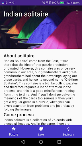 Android application Indian Solitaire screenshort