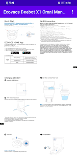 Ecovacs Deebot X1 Omni Manual
