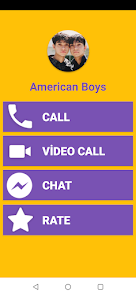 Imágen 1 American Boys Fake Video Call  android