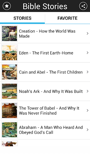 Android application Bible Stories screenshort