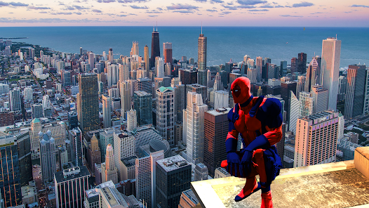 Captura 7 Miami Rope Hero Superhéroes 3D android