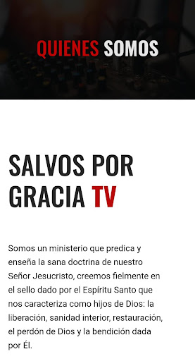 Salvos Por Gracia TV Screen 2
