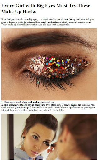 Makeup Tips For Big Eyes
