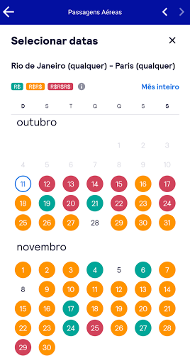 Android application Otimize Viagens screenshort