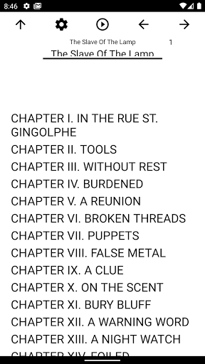 Android application Book, The Slave Of The Lamp screenshort