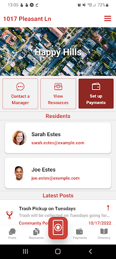 Android application dwellPass screenshort