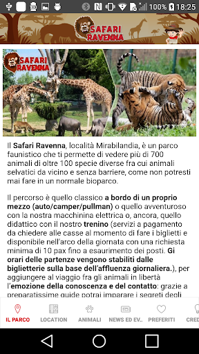 Parco Safari Ravenna Screen 2