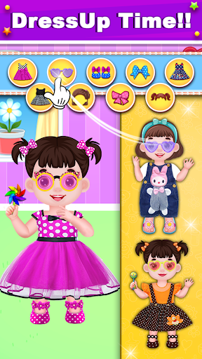My Twins Baby Care & Dress Up Screen 2