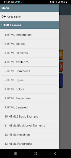 Learn HTML Screen 2