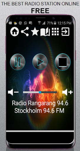 Android application SV Radio Rangarang 94.6 Stockh screenshort