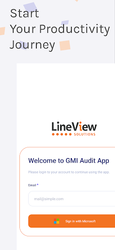 Android application GMI Audit screenshort