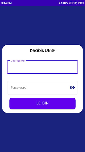 Android application Keabis DBSP screenshort