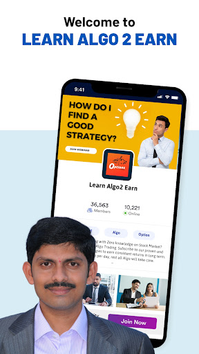 Android application Learn Algo2 Earn screenshort