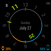 Chrono Watch Face for Wear