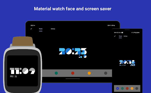 Android application Material Pixel Watch Face screenshort